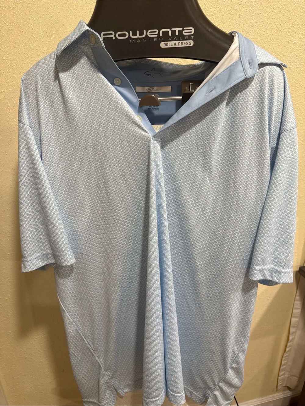 Greg Norman Collection Light Blue Short Sleeve Polo